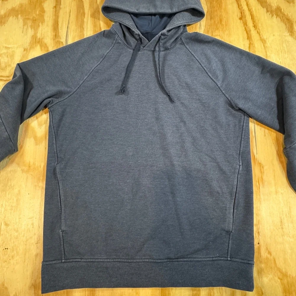 Lululemon City Sweat Pullover Hoodie Heathered True Navy Men's Size M Preppy